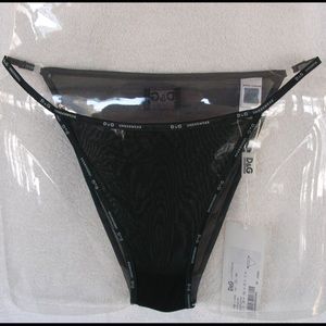 D&G by Dolce & Gabbana Black G-string
